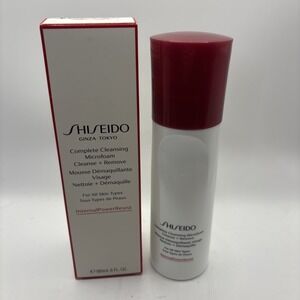 Shiseido Complete Cleansing Microfoam Cleanse + Remove - 6oz / 180ml NEW in BOX